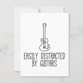 Lättspridd av gitarrer vykort