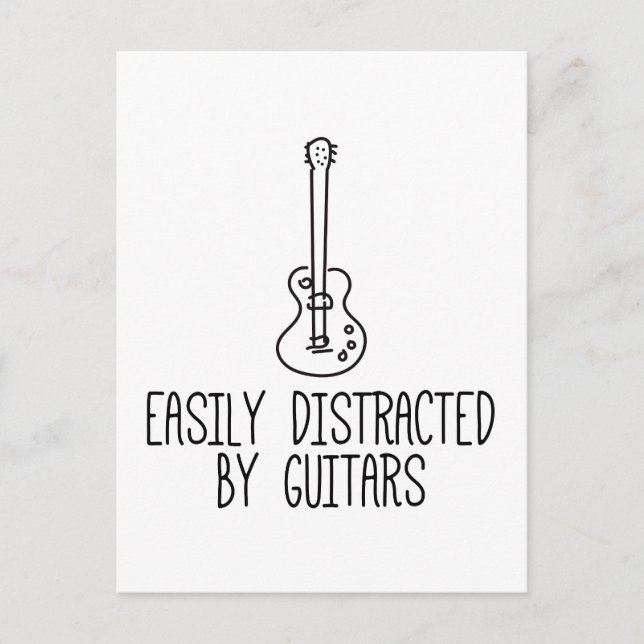 Lättspridd av gitarrer vykort (Framsida)