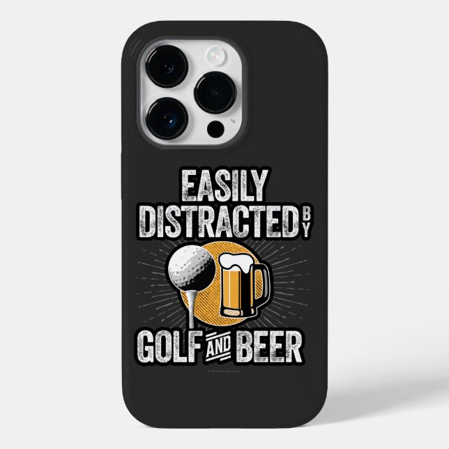 Lättspridd av Golf och Beer Fodral-Mate iPhon (Baksida)