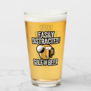 Lättspridd av Golf och Beer Glaskopp