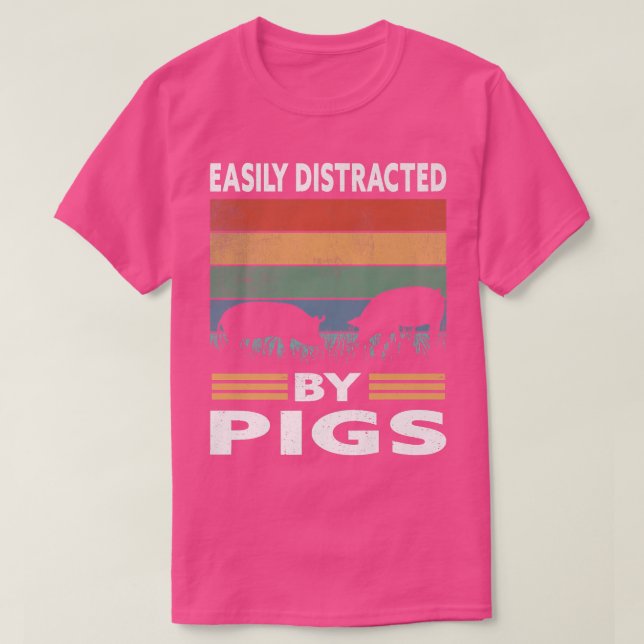 Lättspridd av Grisar Funny Farm Gris Premium12 T Shirt (Design framsida)