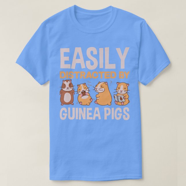 Lättspridd av Guinea Grisar Funny Guinea Gris T Shirt (Design framsida)