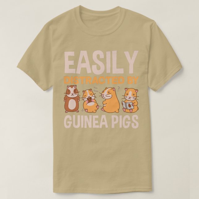 Lättspridd av Guinea Grisar Funny Guinea Gris T Shirt (Design framsida)