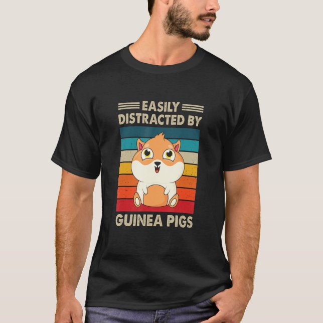 Lättspridd av Guineas Grisar-djur över Gris T Shirt (Framsida)