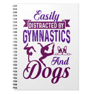 Lättspridd av gymnastika och Hundar Anteckningsbok