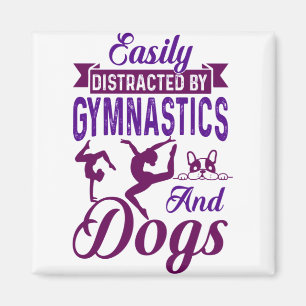 Lättspridd av gymnastika och Hundar Magnet