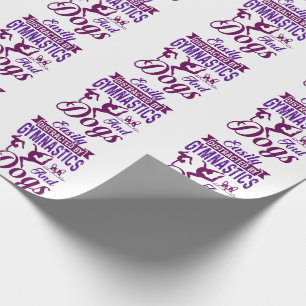 Lättspridd av gymnastika och Hundar Presentpapper
