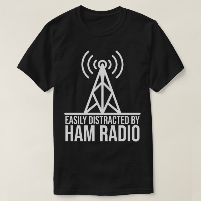 Lättspridd av ham Radio T Shirt (Design framsida)