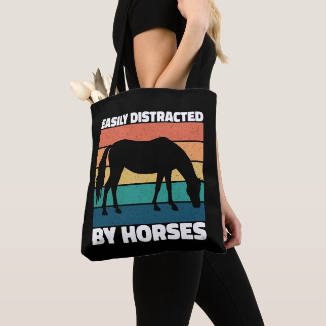 Lättspridd av Horses Älskare Cute Pony Funny Tygkasse (Närbild)
