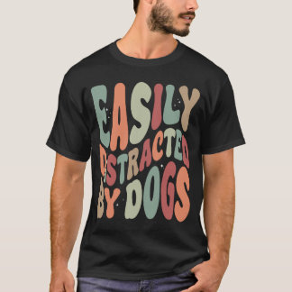 Lättspridd av Hundar Funny Sarkastic T Shirt