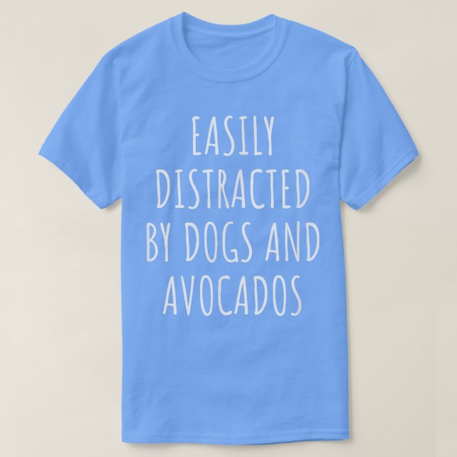 Lättspridd av Hundar och Avocados T Shirt (Design framsida)