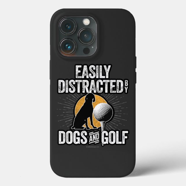 Lättspridd av Hundar och Golf Fodral-Mate iPhon (Baksida )