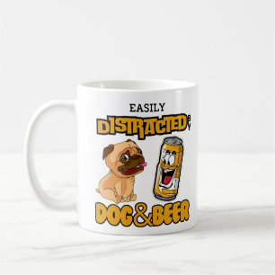 Lättspridd av Hundar och öl Kaffemugg