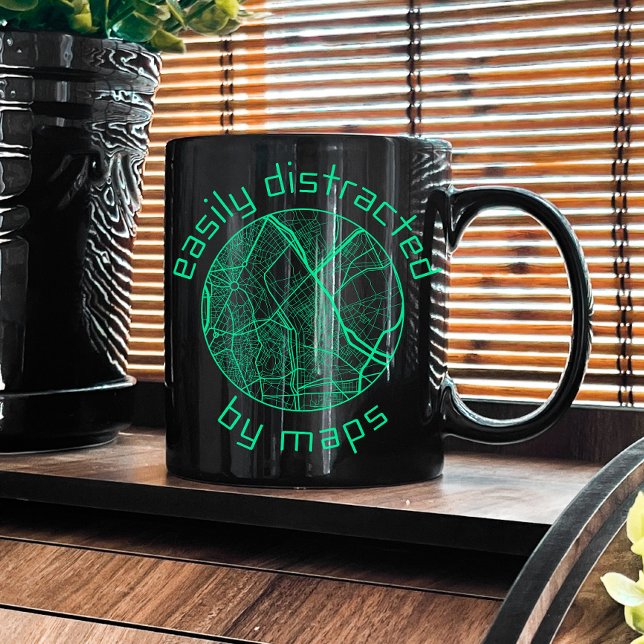 Lättspridd av Kartor, kartografi, Karta Skapar Kaffemugg (Skapare uppladdad)