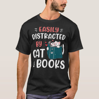 Lättspridd av Katt och Bokar, Katt & Bok Lo T Shirt