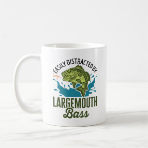 Lättspridd av Large Mouth Bass Largemouth Kaffemugg