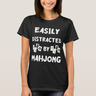 Lättspridd av Mahjong-kort Mah Jongg Tiles T Shirt