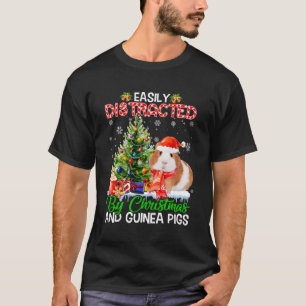 Lättspridd av och Guineas Grisar Julafton för Chri T Shirt