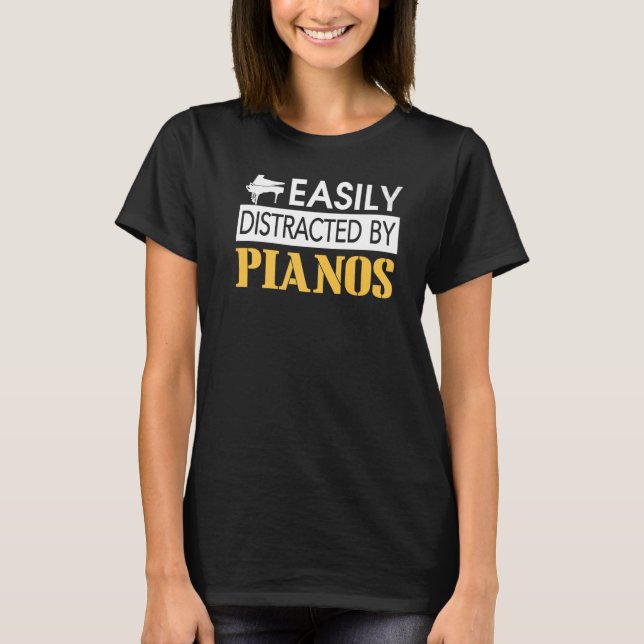 Lättspridd av Pianos T Shirt (Framsida)