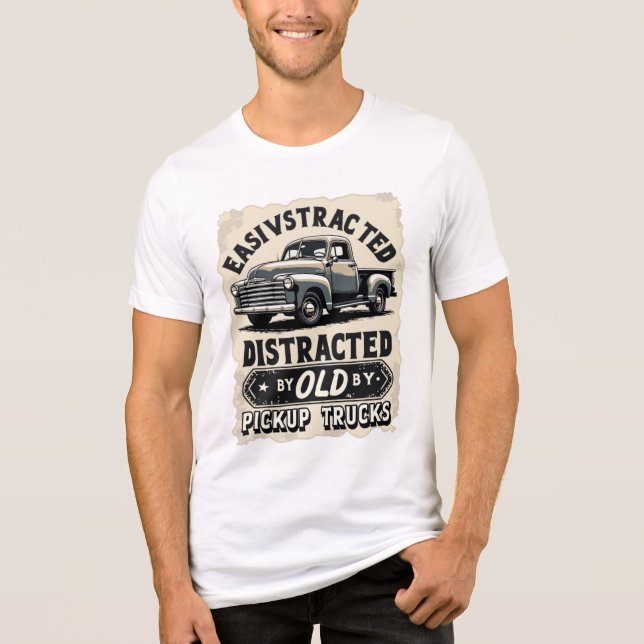 Lättspridd av Pickupt Lastbilar - Lustigt Vin T Shirt (Framsida)