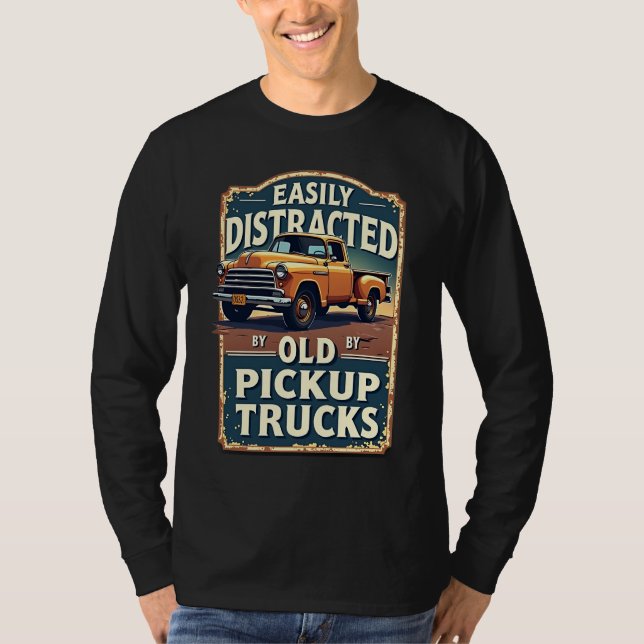 Lättspridd av Pickupt Lastbilar - Rustic VI T Shirt (Framsida)
