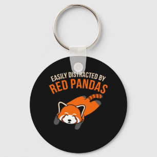 Lättspridd av Red Pandas Animal Panda Älskare Nyckelring