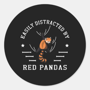 Lättspridd av Red Pandas Wildlife Animal Pa Runt Klistermärke