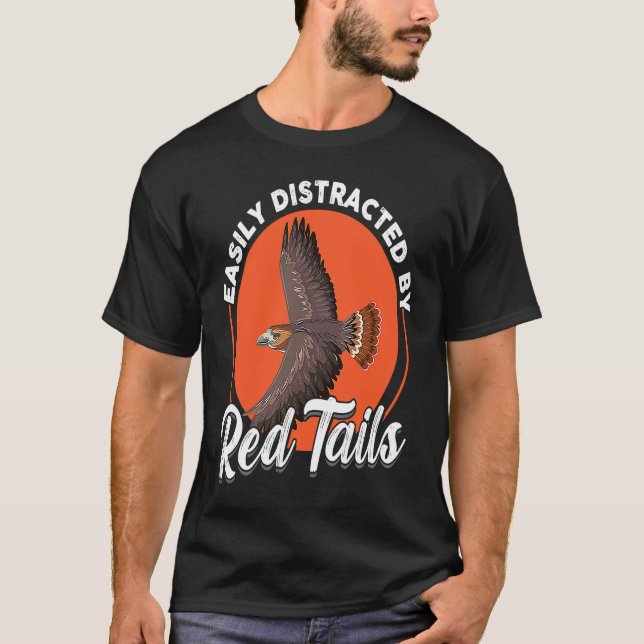 Lättspridd av Red Svan Falconry T Shirt (Framsida)