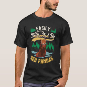 Lättspridd av röda pandor t shirt