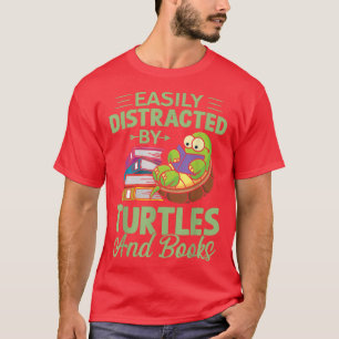 Lättspridd av sköldpaddor och Bokar Bok Älskare T Shirt