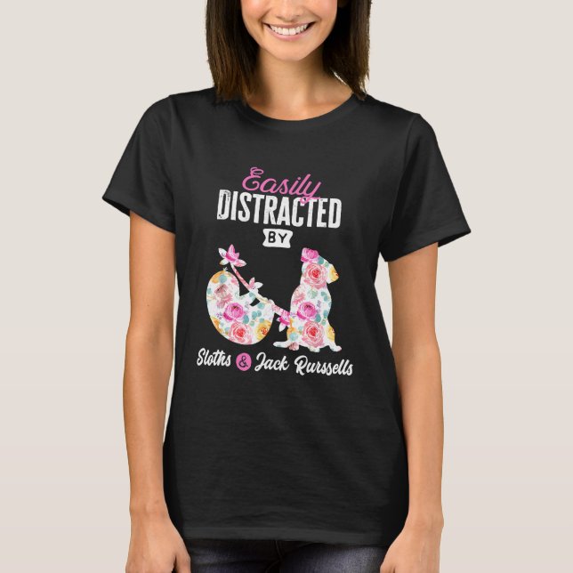 Lättspridd av Sloths och Jack Russells Funn T Shirt (Framsida)