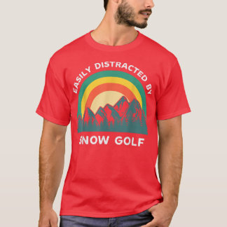 Lättspridd av Snö Golf Funny Winter Sports T Shirt