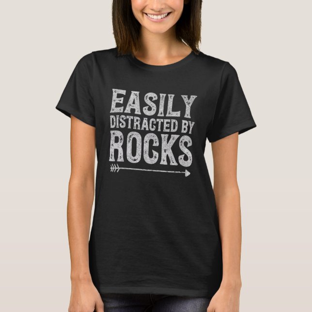 Lättspridd av Sten Meteorite Sten Collecti T Shirt (Framsida)