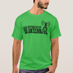 Lättspridd av stor antennham-radio t shirt