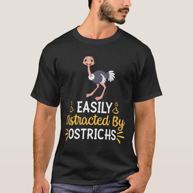 Lättspridd av strutsar t shirt (Framsida)