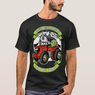 Lättspridd av Tractor Funny Farming T Shirt
