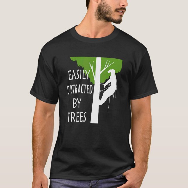 Lättspridd av Träd Ironic Arborist Träd Su T Shirt (Framsida)