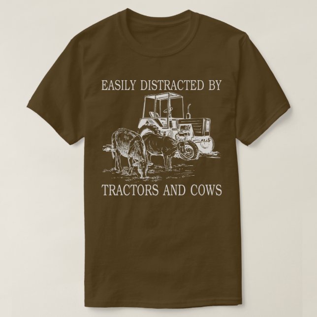 Lättspridd av traktorer och köksbonde t shirt (Design framsida)