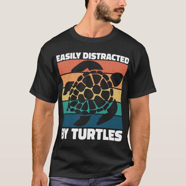 Lättspridd av Turtles Coola Sea Animal Funy T Shirt (Framsida)