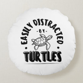 Lättspridd av Turtles Funny Rund Kudde