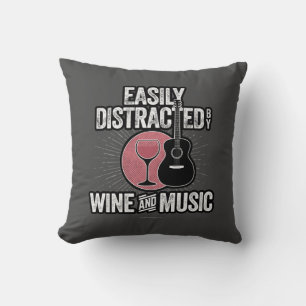 Lättspridd av Vin och Music Kudde
