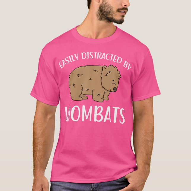 Lättspridd av Wombats Funny Wombat Älskare T Shirt (Framsida)