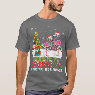 Lättspridd vid jul och Flamingo Noel H T Shirt