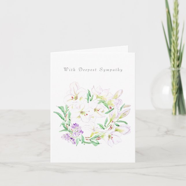 Lättt andetankning av dig Sympatiskort Kort (Framsida)