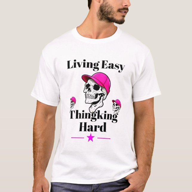 Lätttänkande, hård T-Shirt Coola Stil (Framsida)