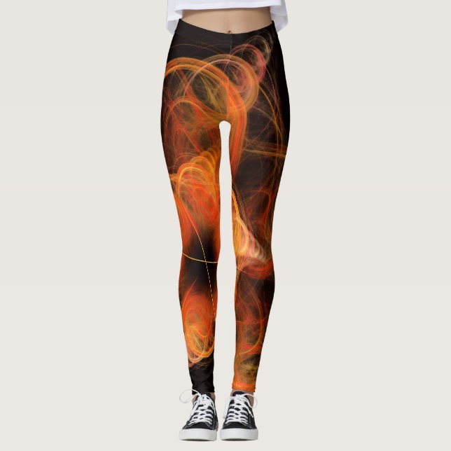 Lättverkets Abstrakt Art Leggings (Framsida)