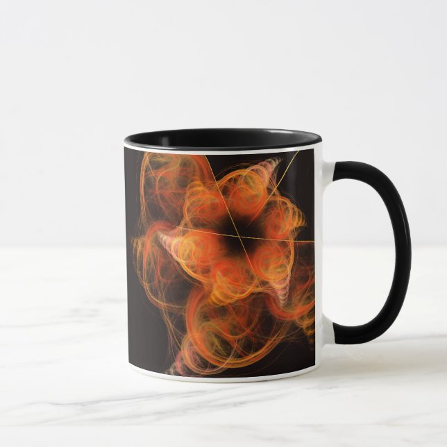Lättverkets Abstrakt Kaffe Mugg (Höger)