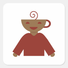 Latty Sticker Fyrkantigt Klistermärke