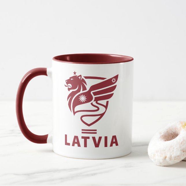 Latvia Baltic State Northern Europe Mugg (Med munk)