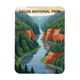 Latvia Gauja National Park Travel Magnet